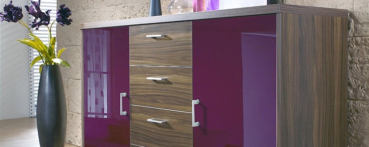 High Gloss Chest of Drawers